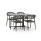 Manifesto Belpasso/Canzo 120cm dining tuinset 5-delig inklapbaar stapelbaar