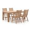 Sunyard Corby/Buxton 200cm dining tuinset 5-delig verstelbaar