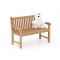 Kinder tuinbank 75x40x56cm/KiKabeer Groot 30cm wit