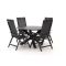 Hartman Troy/Lodola ø 130cm dining tuinset 5-delig verstelbaar