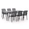 Bellagio Dranera/Sora 220cm dining tuinset 7-delig stapelbaar