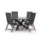 Hartman Troy/Ferrone ø 130cm dining tuinset 5-delig verstelbaar