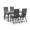 Bellagio Trappeto/Menzano 160cm dining tuinset 5-delig verstelbaar