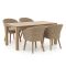 Intenso Tropea/ROUGH-X 180cm dining tuinset 5-delig