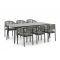 Bellagio Panaro/Sora 220cm dining tuinset 7-delig stapelbaar