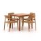 Bellagio Balba/Bruca 90cm dining tuinset 5-delig stapelbaar
