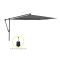 Glatz Sunwing Casa zweefparasol 270x270cm - Antraciet (155) (incl. Terra Easyfoot) (incl.hoes)