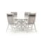 Bellagio Lugo/Lodola ø 130cm dining tuinset 5-delig verstelbaar