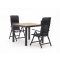 Forza Capri/Fidenza 90cm dining tuinset 3-delig verstelbaar