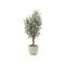 Designplants/Luca Lifestyle Olijf kunstboom (h:150cm) met Grigio New Egg bloempot