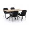 Tierra Outdoor Liv/Montorio 160cm dining tuinset 5-delig stapelbaar