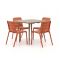 Forza Narni/ROUGH-K 90cm dining tuinset 5-delig stapelbaar