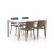 Forza Sile/Sestino 160cm dining tuinset 5-delig stapelbaar