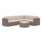 ROUGH-C hoek loungeset 5-delig 6-zits