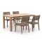 ROUGH-L Rope/ROUGH-S 160cm dining tuinset 5-delig stapelbaar