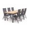 Hartman Troy/Linosa 240cm dining tuinset 7-delig verstelbaar
