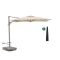 Shadowline Francisco zweefparasol 260x260cm - Light Taupe (incl. voet 160kg verrijdbaar) (incl. kruisvoet, excl. tegels) (incl. beschermhoes)