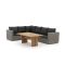 Intenso Carpino/ROUGH-L dining loungeset 3-delig links