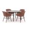 Hartman Delphine/Sophie Studio ø128cm dining tuinset 5-delig
