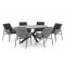 Manifesto Novara/Fidenza ovaal 220cm dining tuinset 7-delig