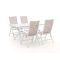 Bellagio Lugo/Moresco 160cm dining tuinset 5-delig verstelbaar