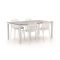 Forza Ripi/Fidenza 183cm dining tuinset 5-delig stapelbaar