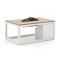 Cosiraw lounge vuurtafel 120x80x55cm