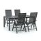 Bellagio Avenza/Fidenza 183cm dining tuinset 5-delig verstelbaar