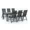 Bellagio Avenza/Fidenza 220cm dining tuinset 7-delig verstelbaar