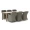 Intenso Milano/ROUGH-S 220cm dining tuinset 7-delig