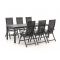 Bellagio Trappeto/Menzano 220cm dining tuinset 7-delig verstelbaar