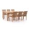Sunyard Jakarta/Liverpool 210cm dining tuinset 7-delig stapelbaar
