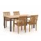 Sunyard Jakarta/Linosa 180cm dining tuinset 5-delig stapelbaar