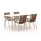 Bellagio Caronia/Sora 160cm dining tuinset 5-delig stapelbaar