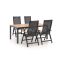 Hartman Troy/Linosa 180cm dining tuinset 5-delig verstelbaar