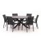 Forza Centallo/Fidenza ø149cm dining tuinset 7-delig stapelbaar