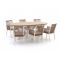 Manifesto Rivola/ROUGH-Y Ellips 200cm dining tuinset 7-delig