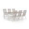Bellagio Avenza/Fidenza 220cm dining tuinset 7-delig verstelbaar