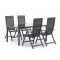 Bellagio Trappeto/Caluso 160cm dining tuinset 5-delig verstelbaar