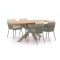 Hartman Sevilla/San Sebastian 200cm dining tuinset 5-delig