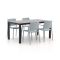 Forza Sile/Fidenza 160cm dining tuinset 5-delig stapelbaar