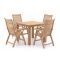 Sunyard Corby/Buxton 90cm dining tuinset 5-delig verstelbaar