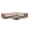 ROUGH-D hoek loungeset 5-delig 6-zits
