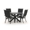 Bellagio Lugo/Lodola ø 130cm dining tuinset 5-delig stapelbaar