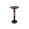 Monti HeatLine Vibe bartafel met terrasverwarmer 1500W ø60cm (h: 110cm) - Black