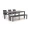 R&S Design Altea/Fidenza 220cm dining tuinset met bank 5-delig stapelbaar