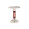 Monti HeatLine Pulse tafel met terrasverwarmer 1500W ø60cm (h: 75cm) - Beige